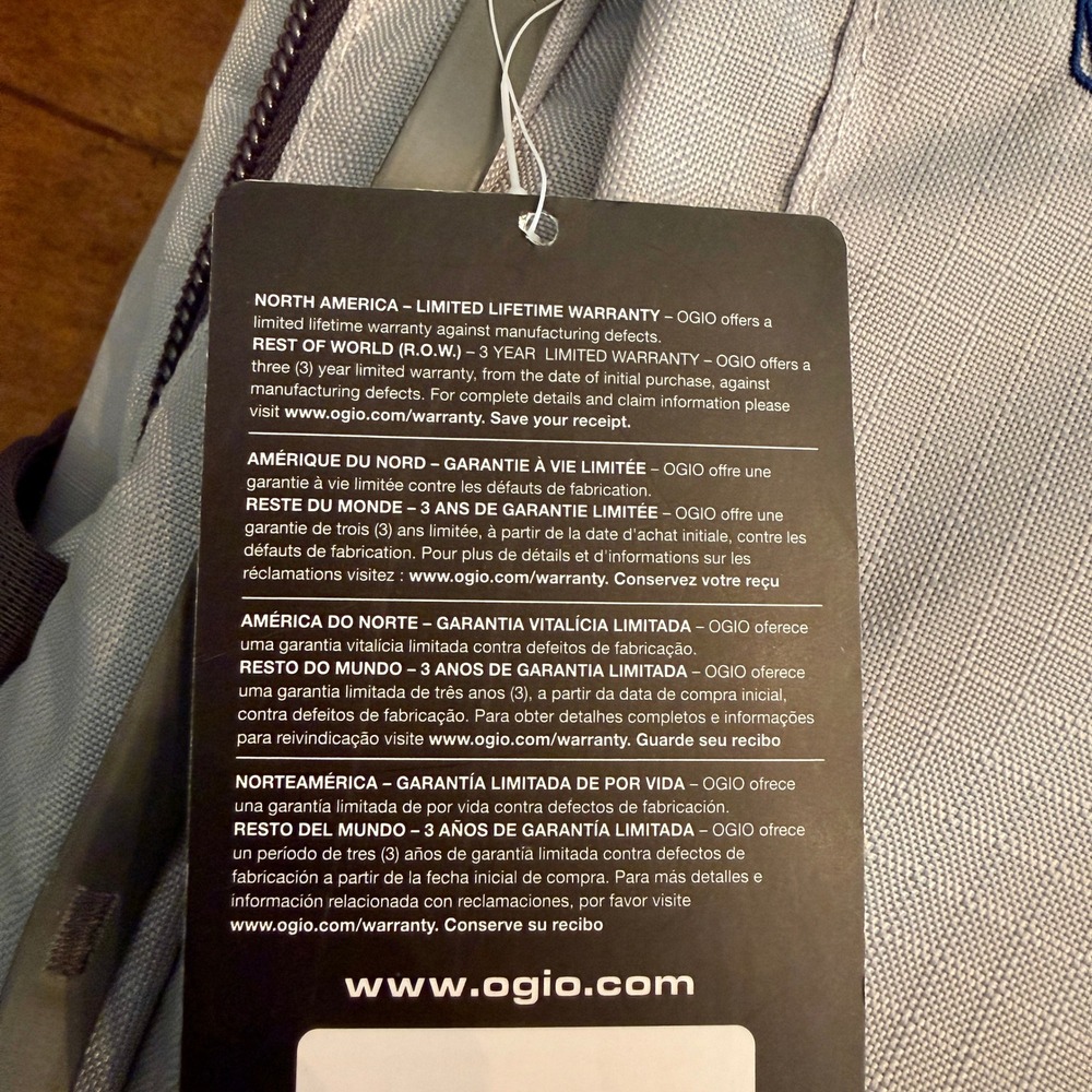 OGIO Tenable Gray Ripstop Tech Vault Laptop Backpack New With Tags - Picture 12 of 12